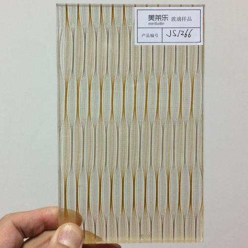 厂家直销金色夹丝玻璃 夹金属丝玻璃 加工定制广州